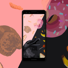 Load image into Gallery viewer, It&#39;s Rainin&#39; Snack Phone Wallpaper